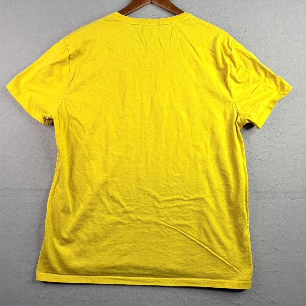 Polo Ralph Lauren Shirt Mens XL Yellow 1967 Graphic Tee Custom Slim Fit